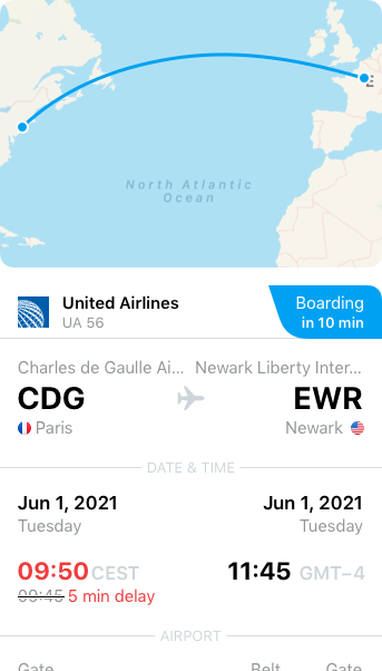 Flight details